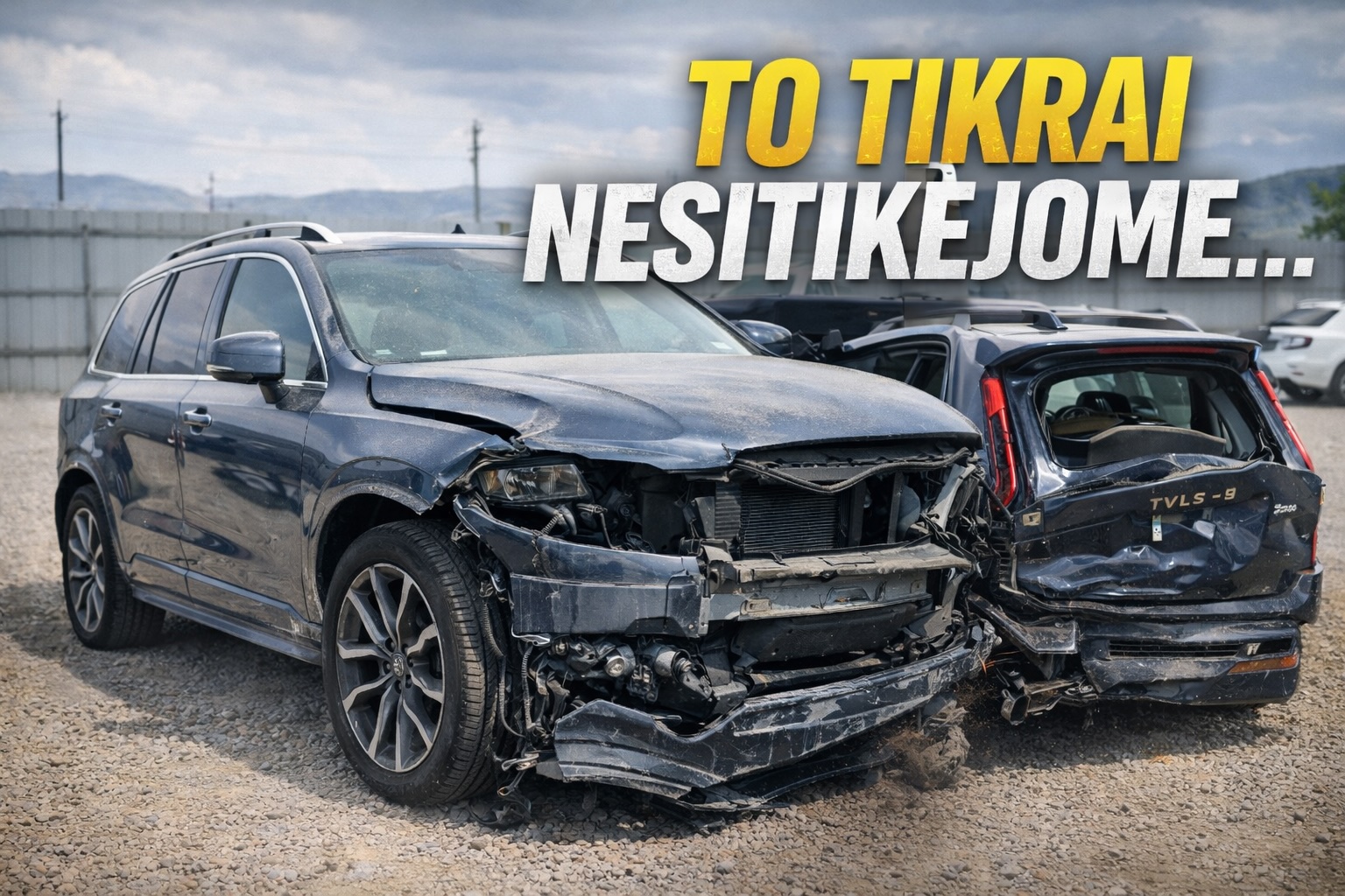 Volvo XC90 iš JAV su pažeidimais aukcione